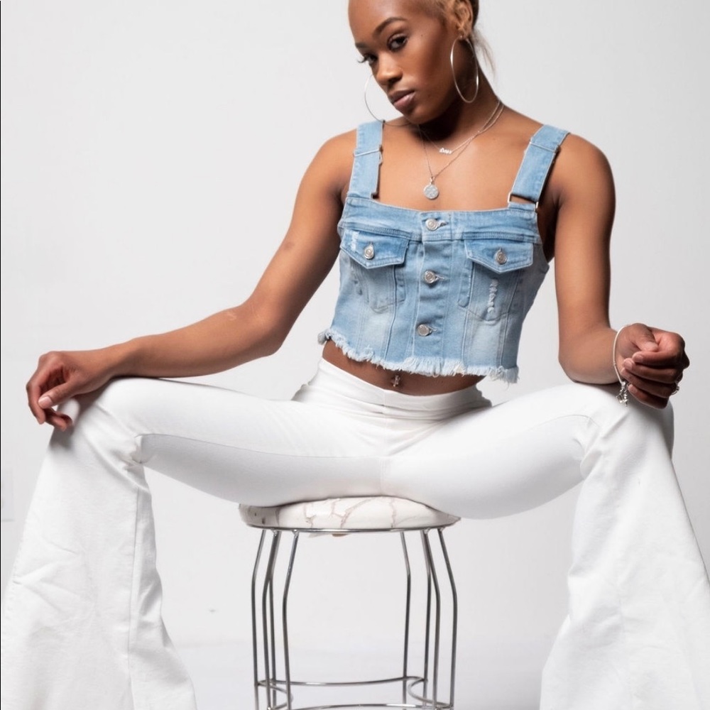 Denim Overall Top